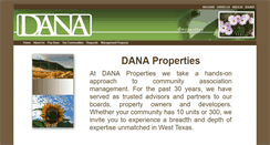 Desktop Screenshot of danaproperties.com