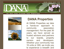 Tablet Screenshot of danaproperties.com